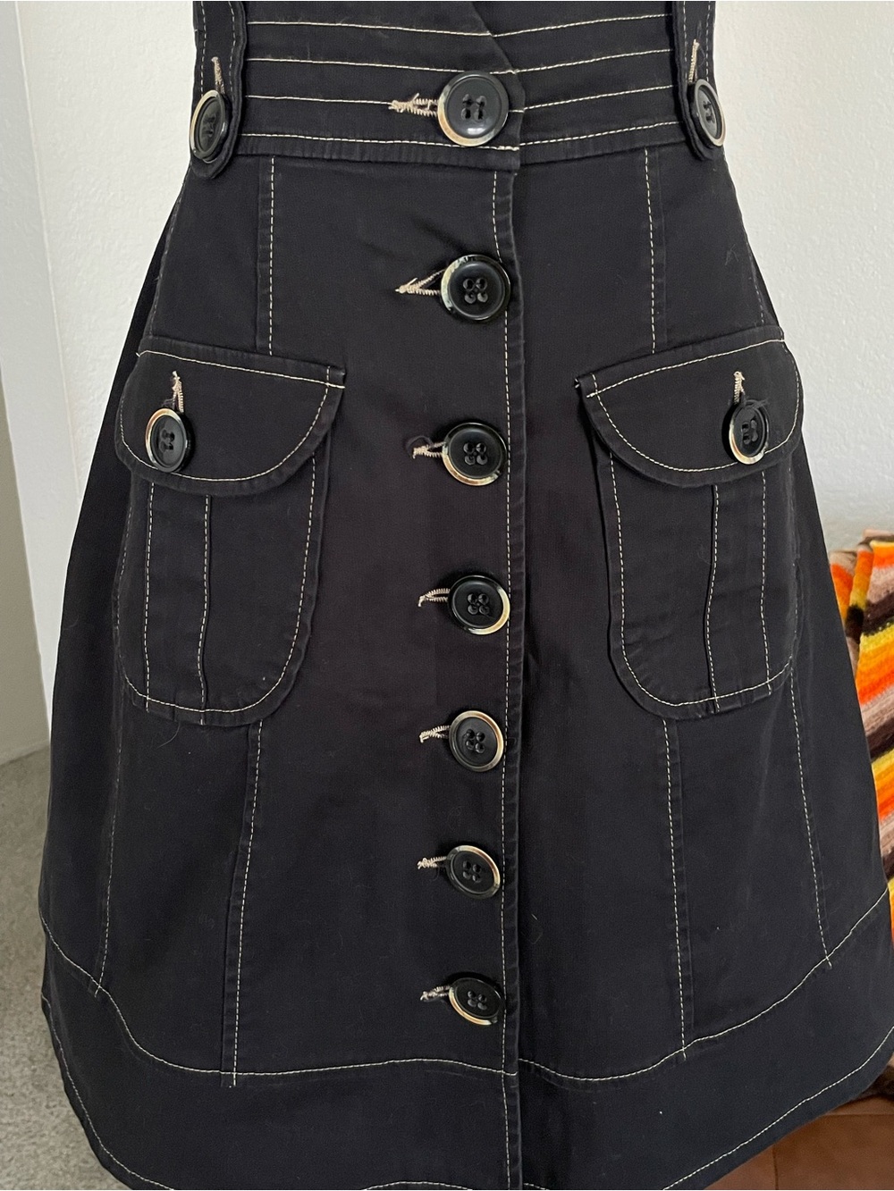 Nanette Lepore Office Siren Casual Buttoned Skirt - Picture 5 of 8
